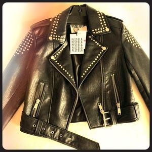 Faux leather jacket